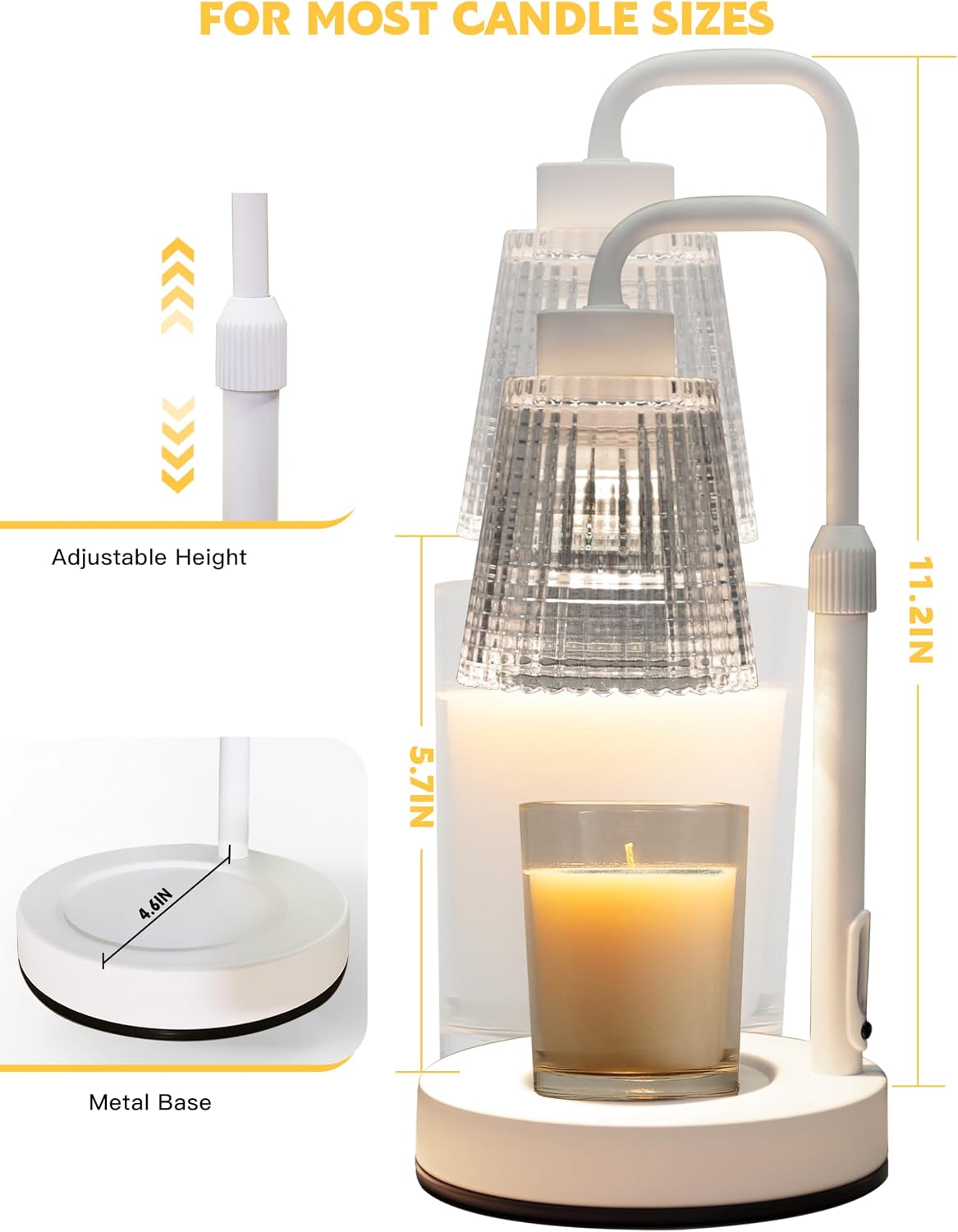 Candle Warmer Lamp with Timer, Birthday Gifts for Women Home Decor