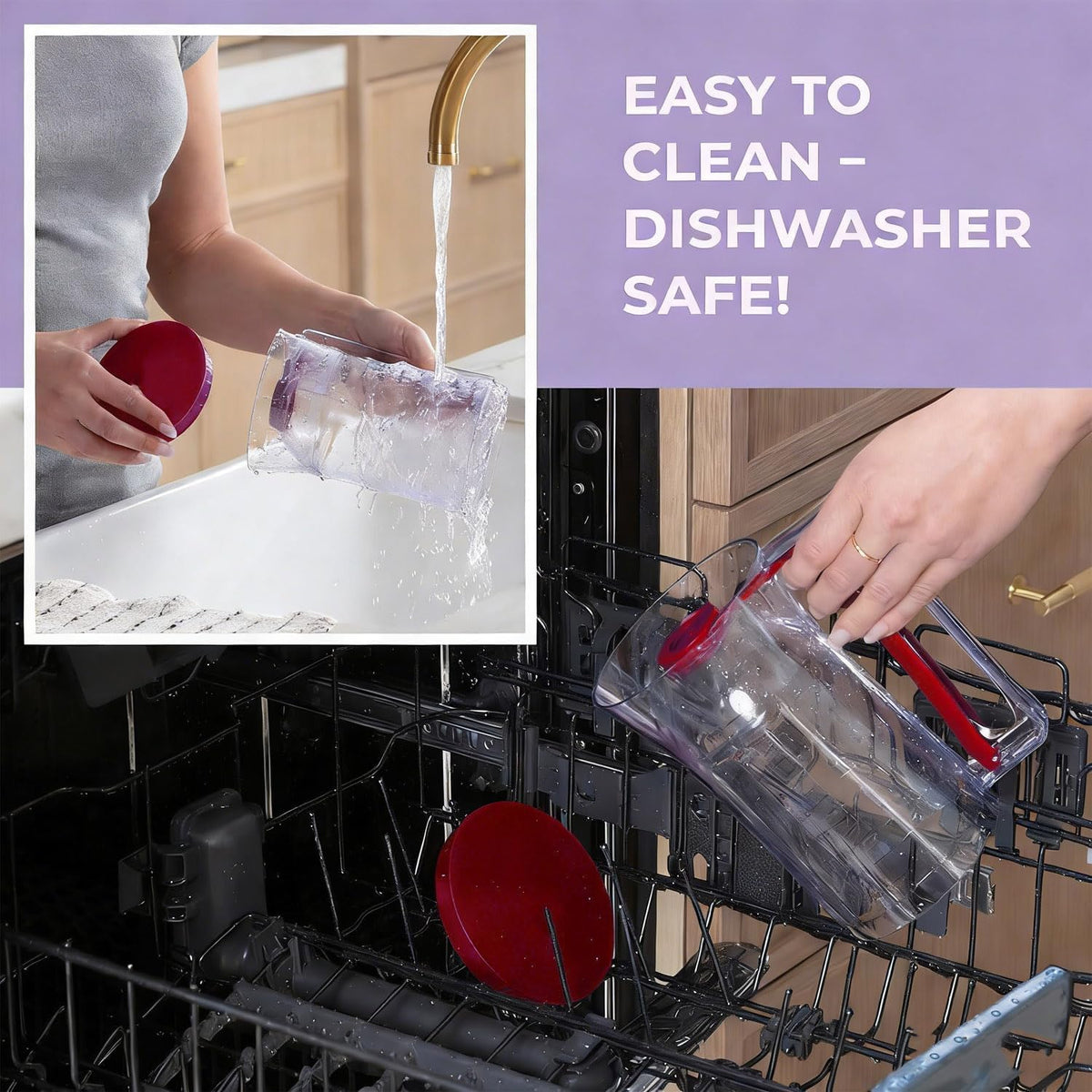 900ML Batter Dispenser with Measuring Labels, Leak-Proof