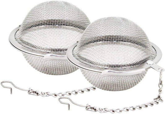 2pcs Stainless Steel Mesh Tea Ball 2.1 Inch Tea Strainers | Teas Infuser Strainer Filters for Teas