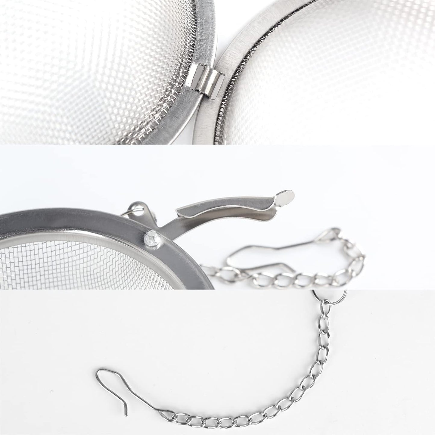 2pcs Stainless Steel Mesh Tea Ball 2.1 Inch Tea Strainers | Teas Infuser Strainer Filters for Teas