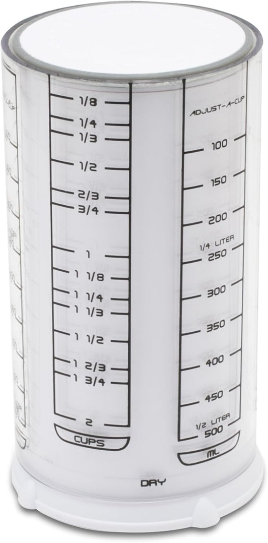Adjustable Measuring Tool Set, Includes Adjustable Teaspoon, Tablespoon, and 2 Cup Measuring Cup
