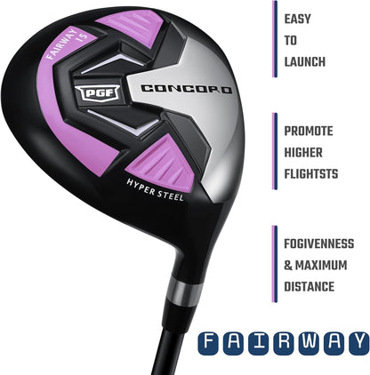 Lady Concord Women's Complete Golf Club Set [15-Piece]