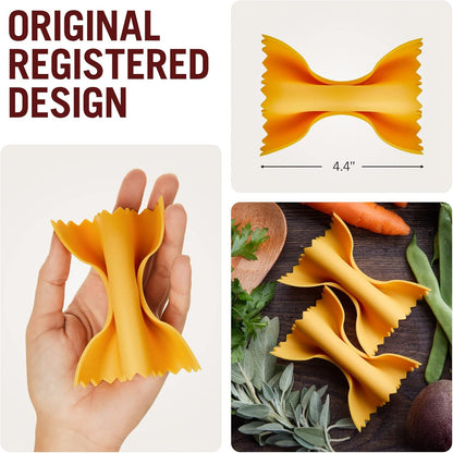 Monkey Business Silicone Kitchen Tools in Gift Box/ 4 Big Pasta shaped kitchen gadgets/Farfalloni Pot Grips, Ravioli Spoon Rest, Conchiglie Lemon Squeezer and Penne Pan Grip/Pasta Grande No. 4