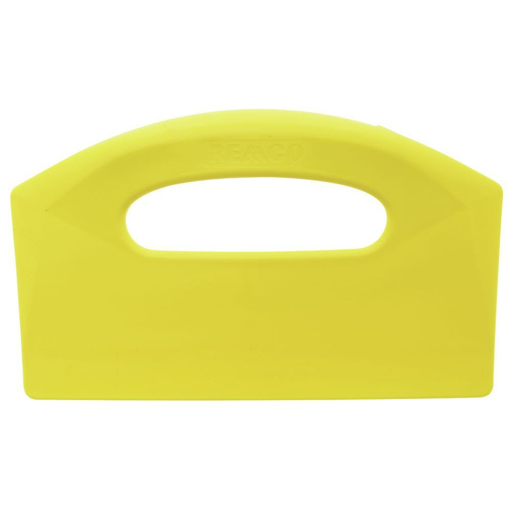 Remco - A Company 69606 Yellow Polypropylene Stiff Bench Scraper, Injection Molded Blade, 5" L x 8.5" W, 1 Piece