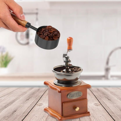 Measuring Cups and Spoons Set with Fragrant Wood Handles, Microwave safe