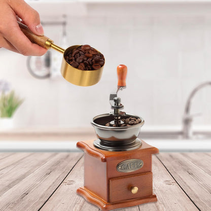 Measuring Cups and Spoons Set with Fragrant Wood Handles, Microwave safe