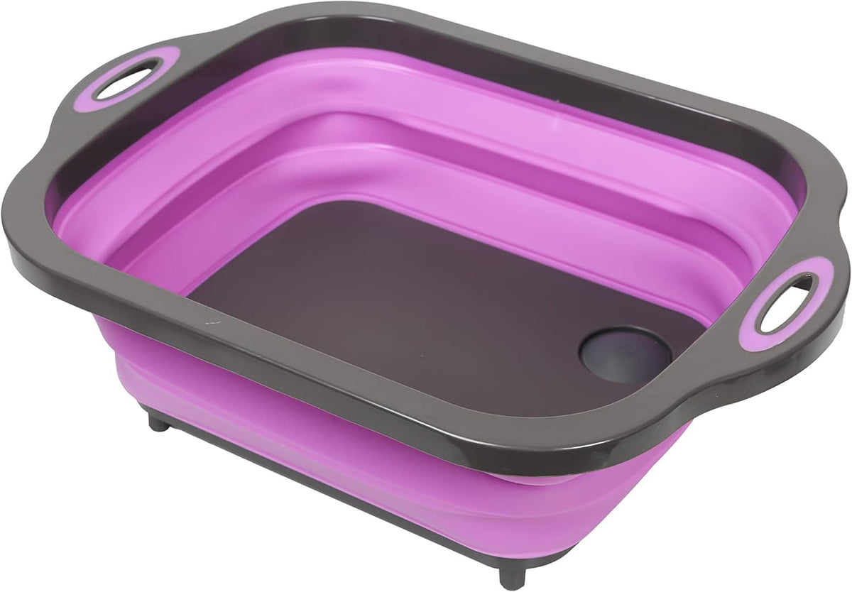 10 PCS Collapsible Kitchen Silicone Over the sink Strainer, Colander, Mixing Bowl, Cutting Board, Measuring Cups Set