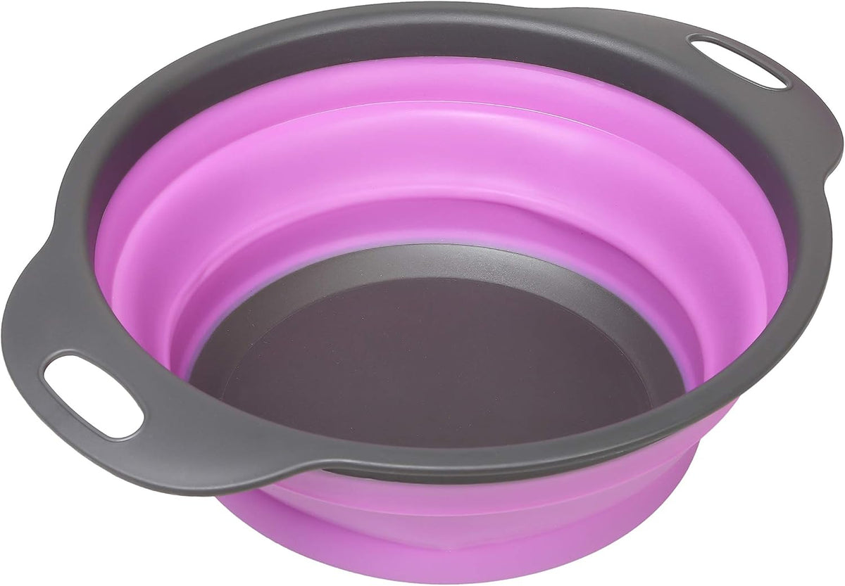 10 PCS Collapsible Kitchen Silicone Over the sink Strainer, Colander, Mixing Bowl, Cutting Board, Measuring Cups Set