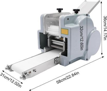 Dumpling Wrapper Maker, 140W Automatic Dumpling Skin Processing Machine 5 Levels Dough Wrapper with Mold, Commercial Dumpling Wrapper Roller Machine Pastry Sheet Presser Chaos Skin Machine