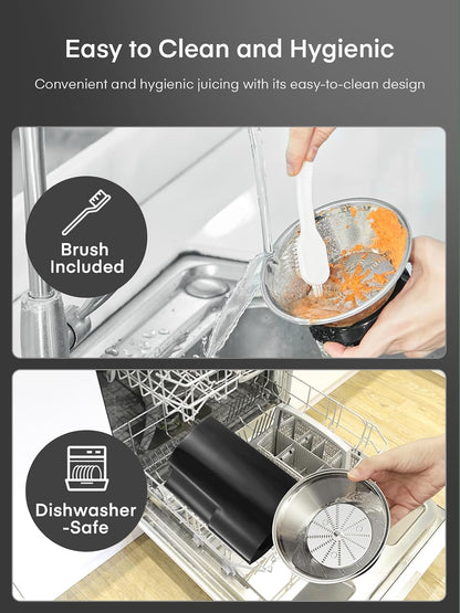 Juicer Machines, Juilist 3" Wide Mouth, Max 800W, 3-Speed 400W Easy-Clean