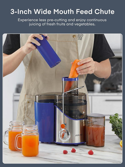 Juicer Machines, Juilist 3" Wide Mouth, Max 800W, 3-Speed 400W Easy-Clean
