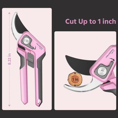 Pruning Shears Gardening Scissors Set Professional Hand Pruner Sharp Stainless Steel Blade Garden Scissors Plant Flower Garden Clipper