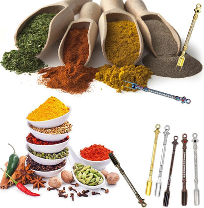 10 Pack Mini Metal Shovel Spoons Tiny Spice Spoon Keychain Charms