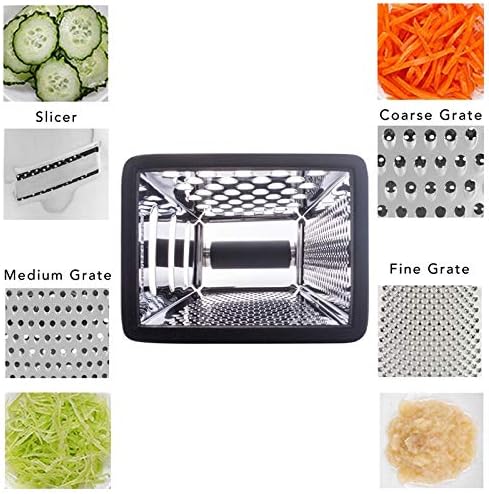 Vertical Stainless Steel Grating Four-sided Boxed Grater For Cucumbers, Carrots And Cheese, Grater, Melon, Planing, Potato, Planer, Non-slip Handle, Peeler