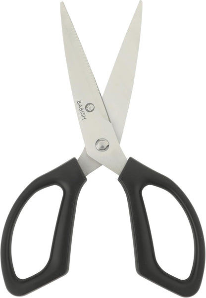 All Purpose Heavy Duty Kitchen Shears Durable Stainless Steel 4 Inch Blade Scissors, Black