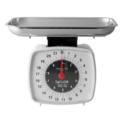 Analog Kitchen Scale Mechanical Food Scale, 22 lb Capacity, Multicolor