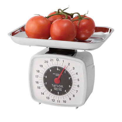 Analog Kitchen Scale Mechanical Food Scale, 22 lb Capacity, Multicolor
