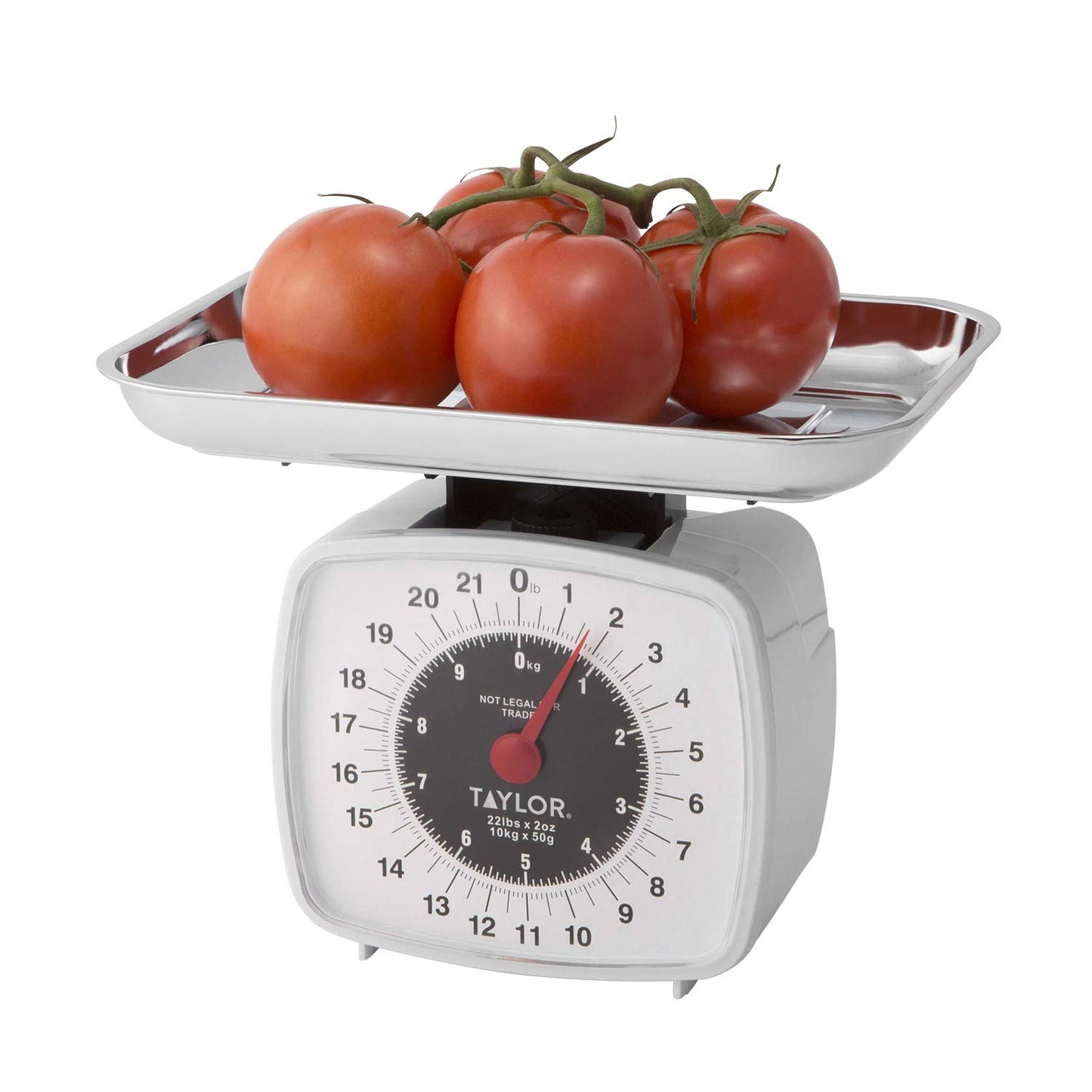 Analog Kitchen Scale Mechanical Food Scale, 22 lb Capacity, Multicolor
