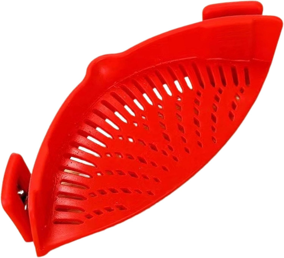 Strainer For Pasta Vegetable Noodles Pot Bowl, Adjustable Clip on Colander Pour Spout, Kitchen Gadget (Green)