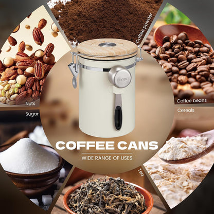 22OZ Coffee Canister Airtight Stainless Steel