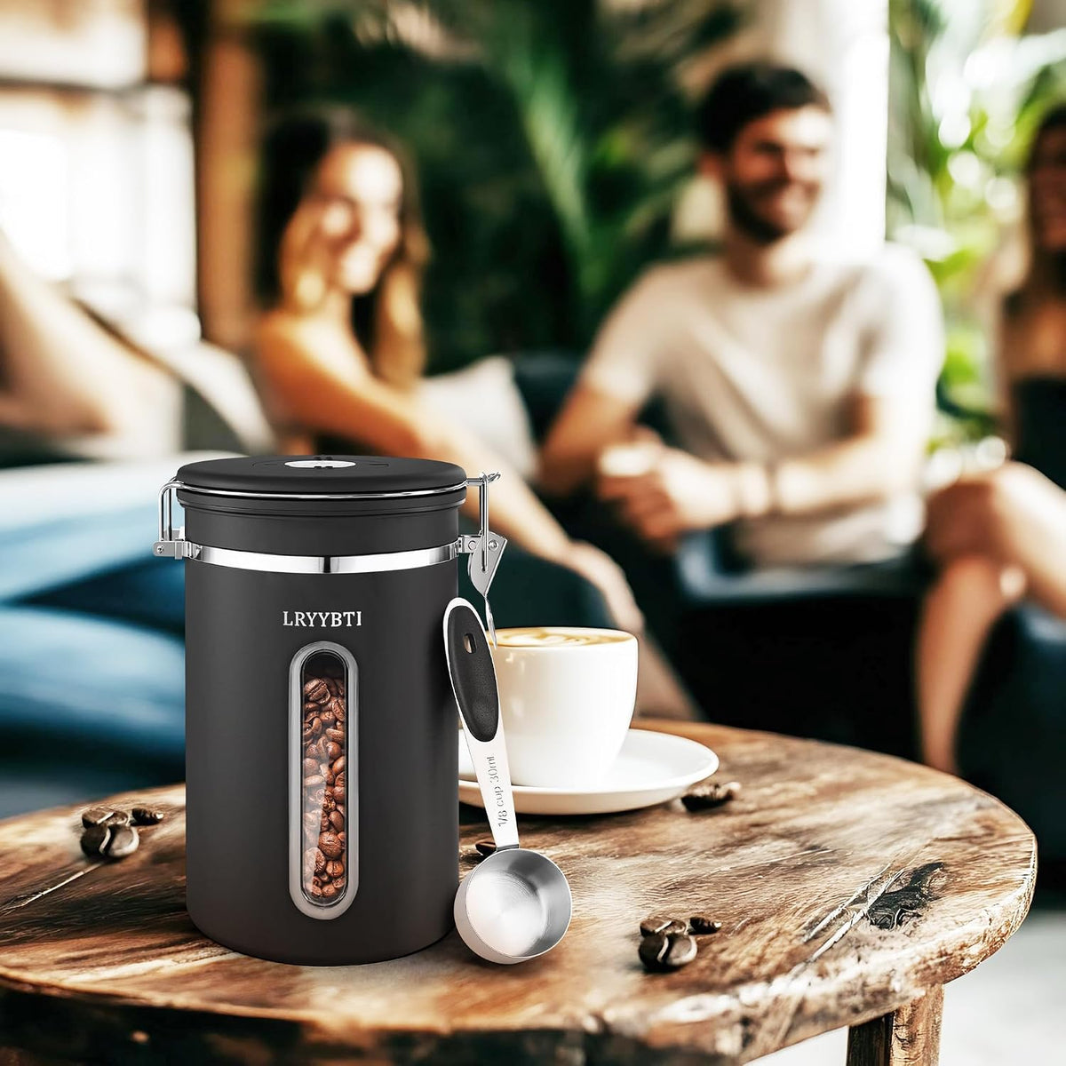 22OZ Coffee Canister Airtight Stainless Steel
