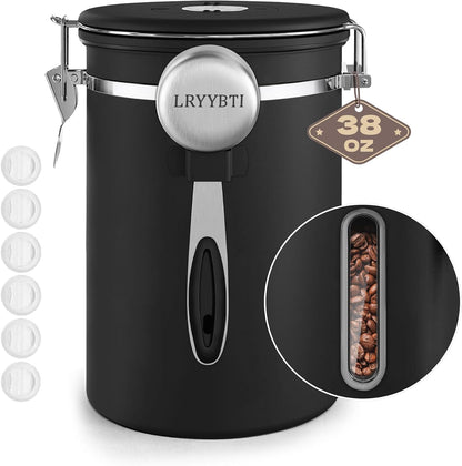 22OZ Coffee Canister Airtight Stainless Steel