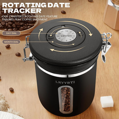 22OZ Coffee Canister Airtight Stainless Steel