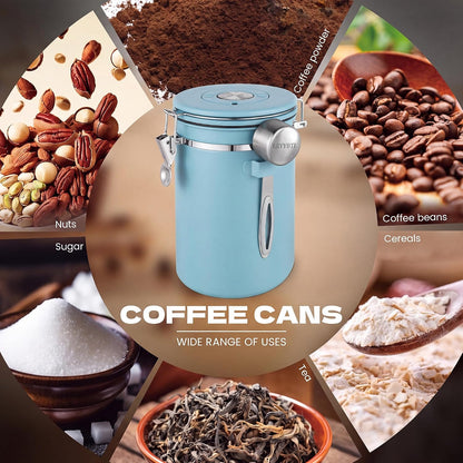 22OZ Coffee Canister Airtight Stainless Steel