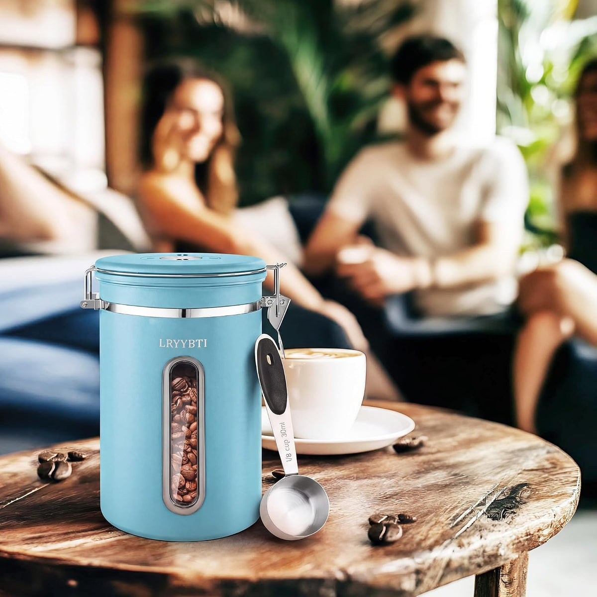 22OZ Coffee Canister Airtight Stainless Steel
