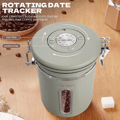 22OZ Coffee Canister Airtight Stainless Steel