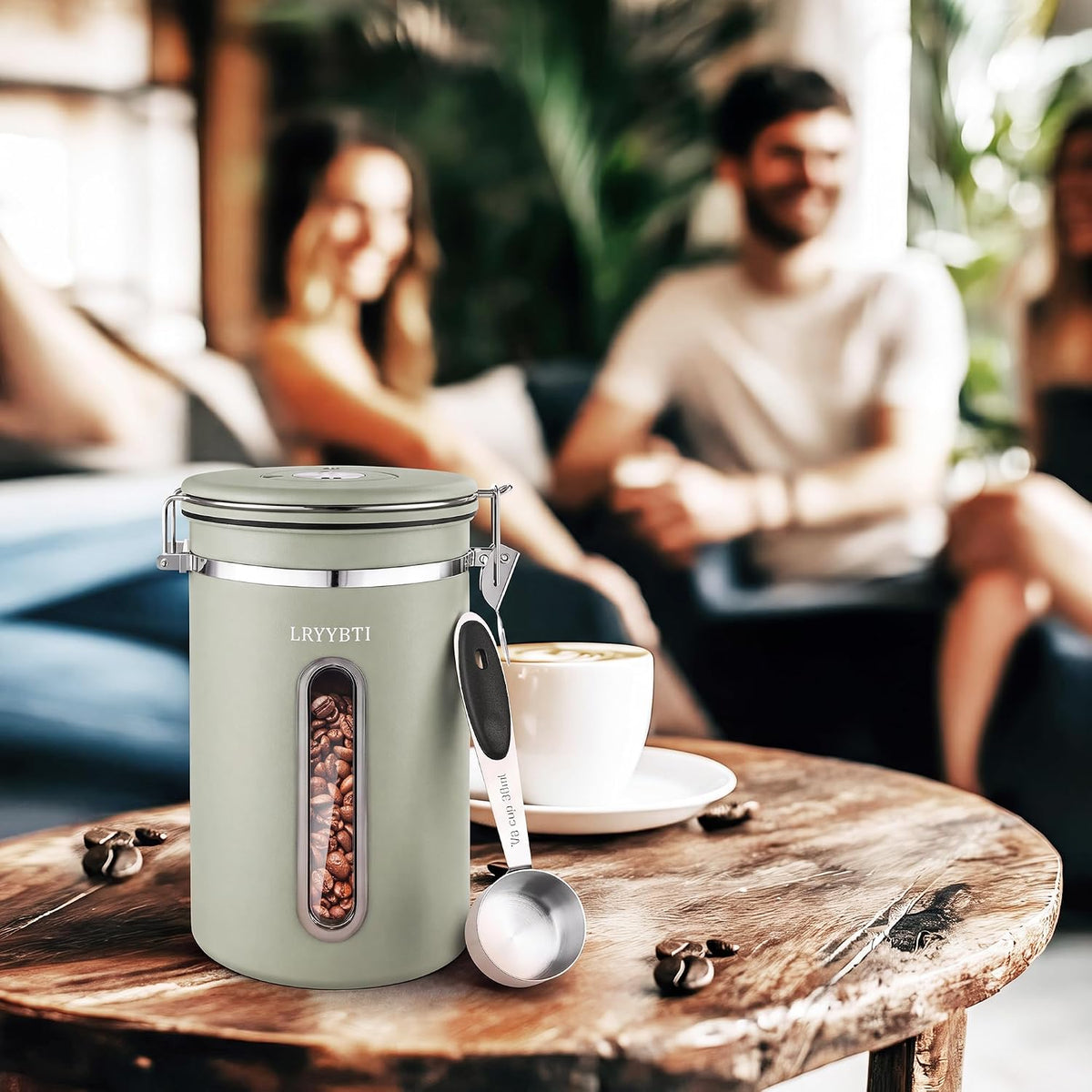 22OZ Coffee Canister Airtight Stainless Steel