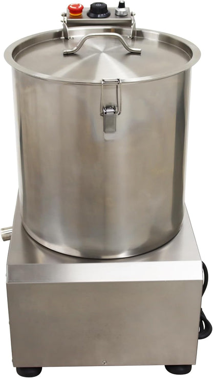 Conmercial Salad Spinner Stainless Steel Adjustable Speed Vegetable Water Thrower Dehydrator Fruit Vegetables Dryer Salad Vegetable Dehydrator 110V
