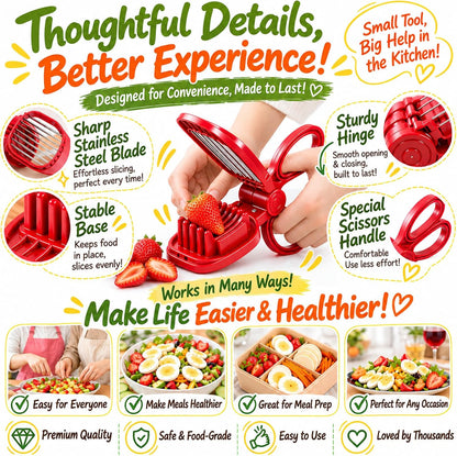 Large Egg Slicer for Hard Boiled Eggs with 304 Stainless Steel Blade