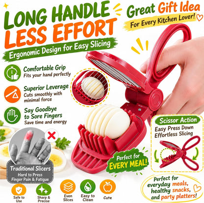 Large Egg Slicer for Hard Boiled Eggs with 304 Stainless Steel Blade