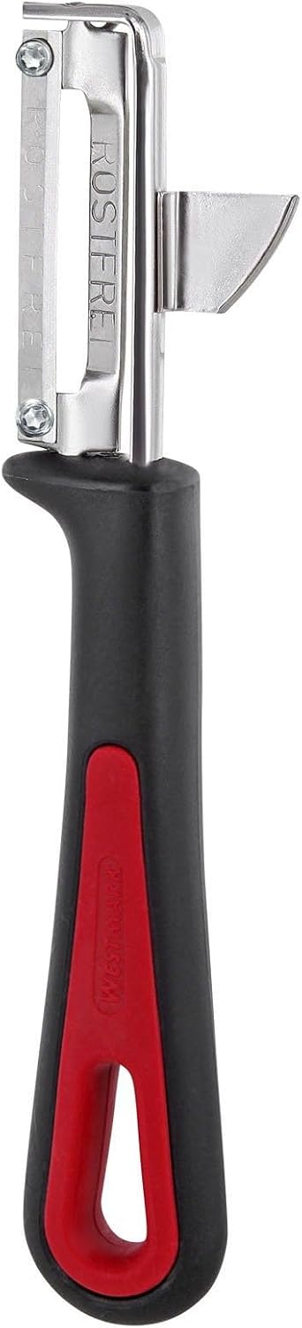 Germany Stainless Steel Swivel Vegetable Peeler (Red/Black)