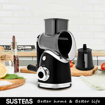 Rotary Cheese Grater Hand Crank, Kitchen Shredder Vegetable Slicer