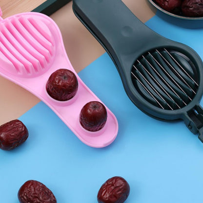 Cherry Pitter Slicer, Stainless Steel PP Fruit Core Remover