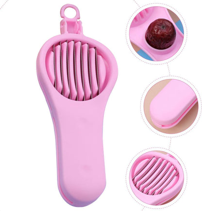 Cherry Pitter Slicer, Stainless Steel PP Fruit Core Remover