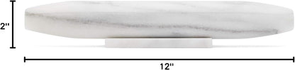 Fox Run French Marble Rolling Pin with Base, White, 3" x 12" x 3" Roller