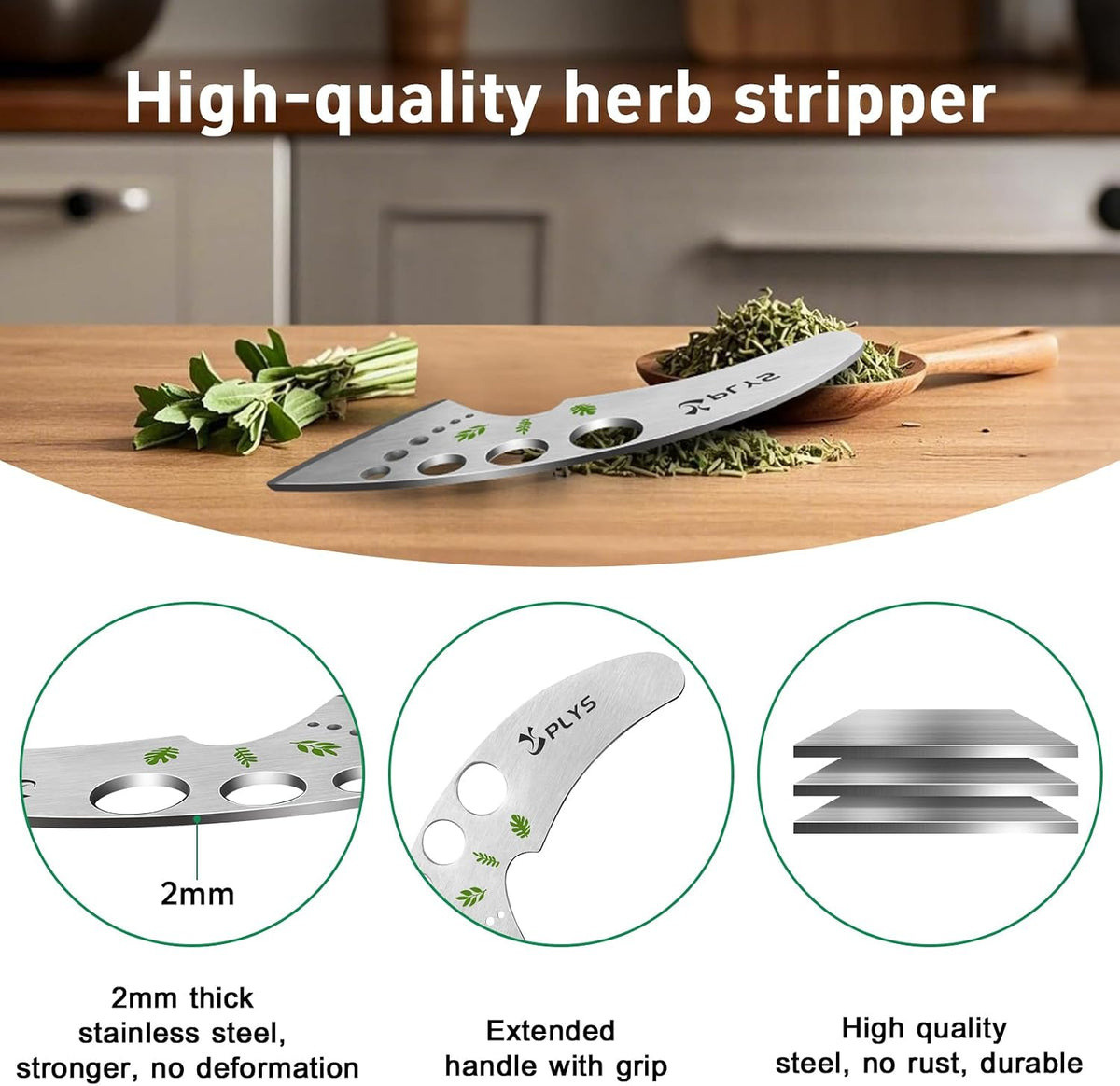 Plys Herb Stripper Tool for Basil,Parsley,Rosemary, Kitchen Gadgets 2026