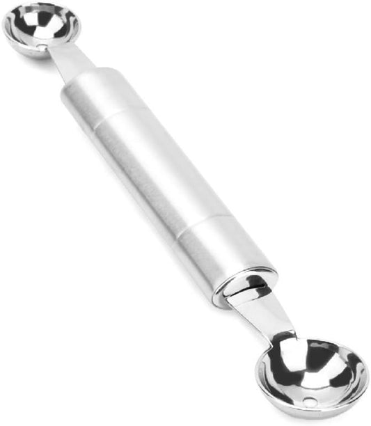 Double Ended Headed Fruit Icecream Ball Spoon Melon Baller Parisienne Scoop 30mm