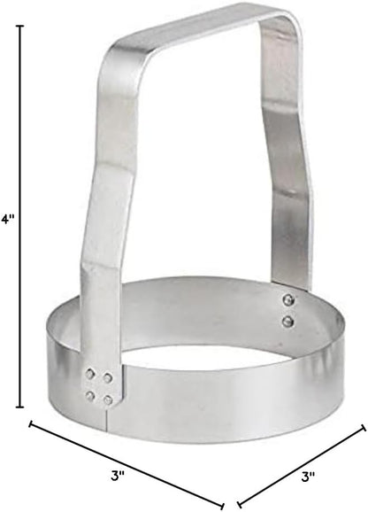 Kwik-kut Kwik Kut Plain Edge Manual Food Chopper, Stainless Steel Blade, 2.875-Inch Diameter x 3-Inches Tall, Made in The USA, A, Silver