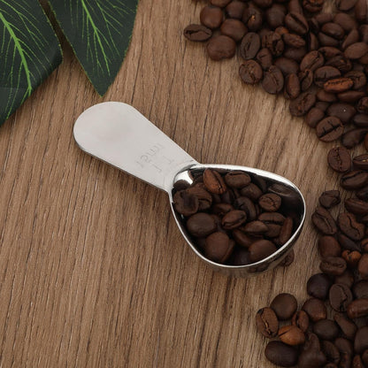 3pcs Coffee Scoop Tablespoon Metal Measuring Spoon, sliver 15ml