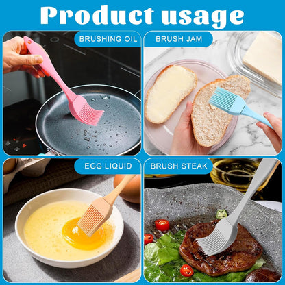 5 Pcs Silicone Basting Brush, Pastry Brushes Heat Resistant BPA Free