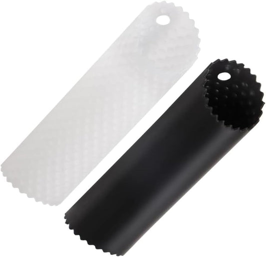 2Pack Garlic Peelers, 5.51in Silicone Garlic Skin Remover Roller, Garlic Peel Kitchen Tools, Black/White