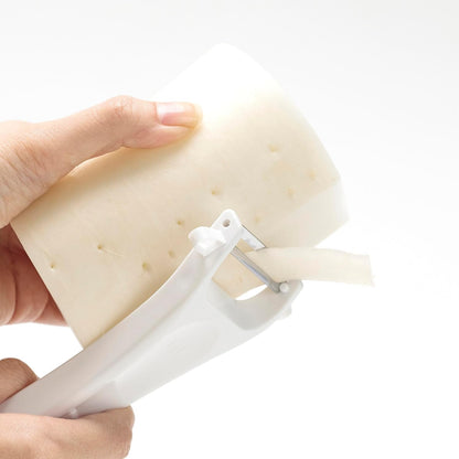 Corporation DH8013 KITCHEN Peeler, Switchable Shredded Peeler, Julienne, Potatoes, Sprout, Dishwasher Safe, White, Made in Japan
