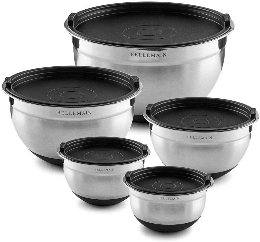 Stainless Steel Mixing Bowls with Airtight Lids Set - Set of 4