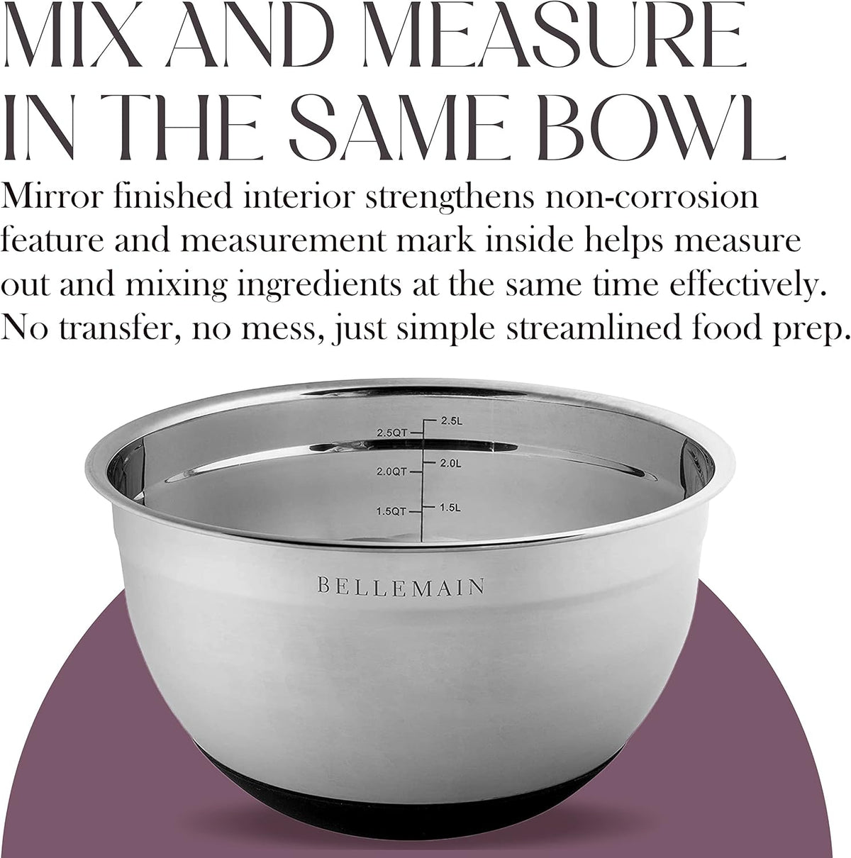 Stainless Steel Mixing Bowls with Airtight Lids Set - Set of 4