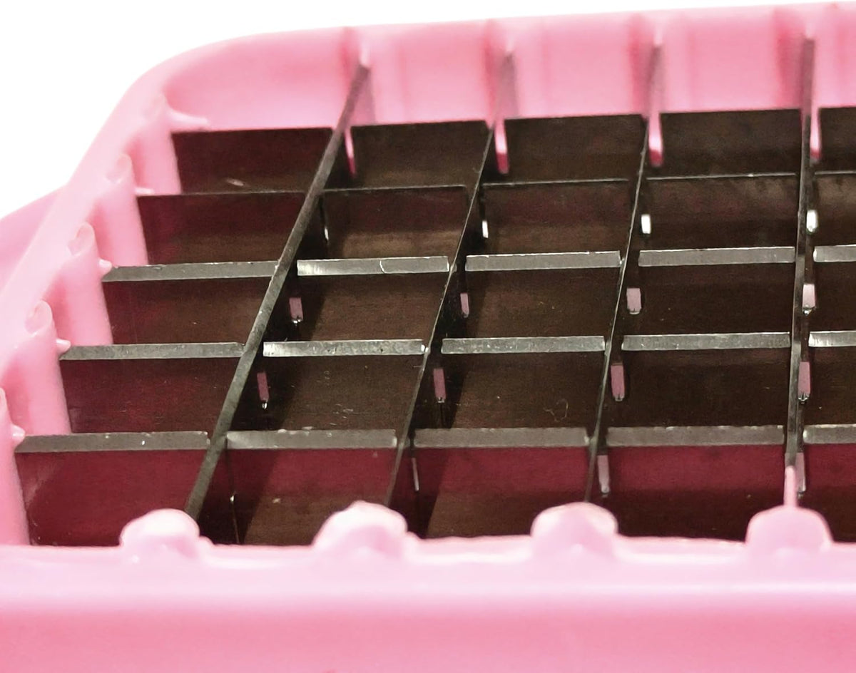 1 PCS Egg Chopper Egg Slicer Fruit Salads Cuter Potato Cutter Hard Boiled Egg Slicers Fruit Cube,Vegetable Slicer,Onion Mincer Chopper, Vegetable Chopper,Cutter,Dicer - Pack of 1 grid 0.5 inch,RED