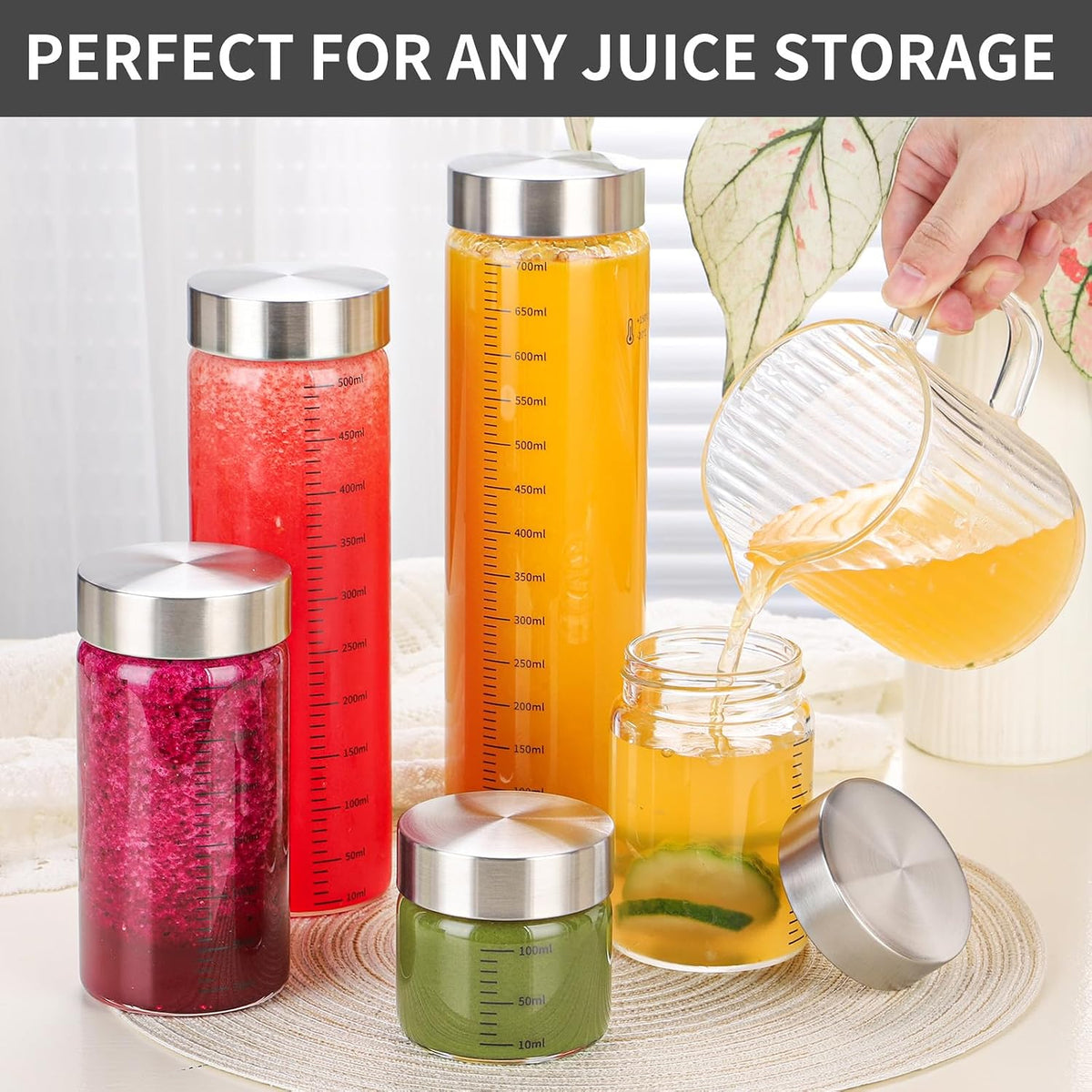4 Oz Glass Jar with Lid, 2 Pack